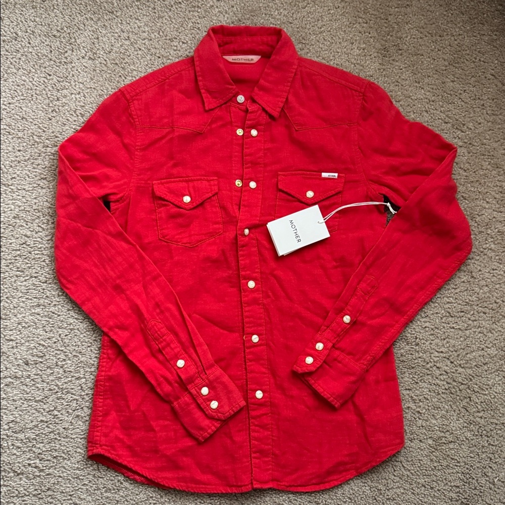 MOTHER, XS , 2016 Fireside Shirt, all my ex’s. 100% cotton